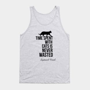 Time spent with cats is never wasted Tank Top